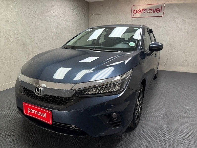 Honda City Sedan Touring 1.5 Flex 16V 4p Aut. na cor Azul em São José / SC - 1001255