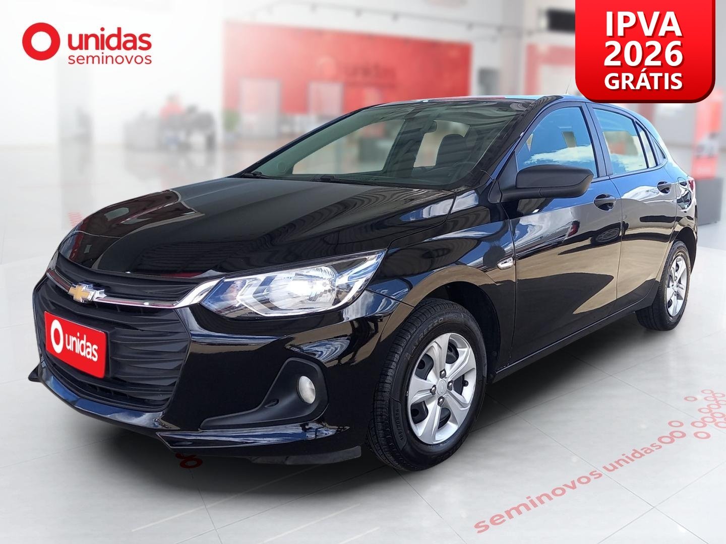 Chevrolet Onix HATCH 1.0 12V Flex 5p Mec. na cor Preto no Porto Alegre / RS - 1001331