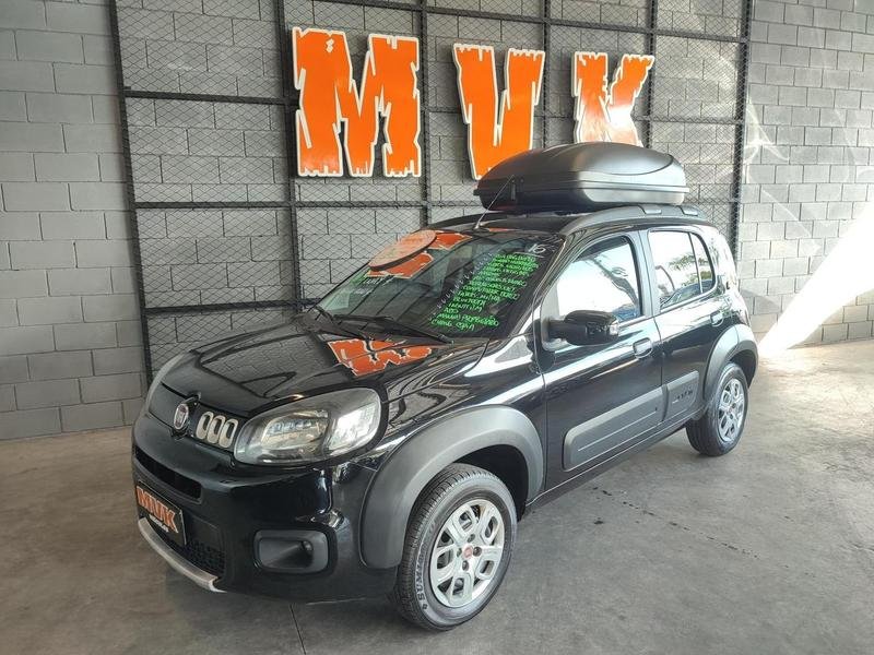 Fiat Uno WAY 1.4 EVO Fire Flex 8V 5p na cor Preto em Florianópolis / SC - 1002603