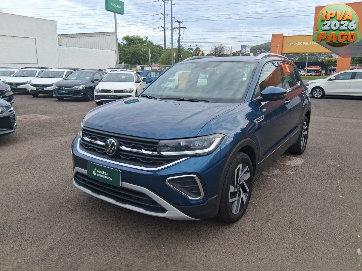 Volkswagen T-Cross Hig. 250 TSI 1.4 Flex 16V 5p Aut na cor Azul no Pelotas / RS - 1003820