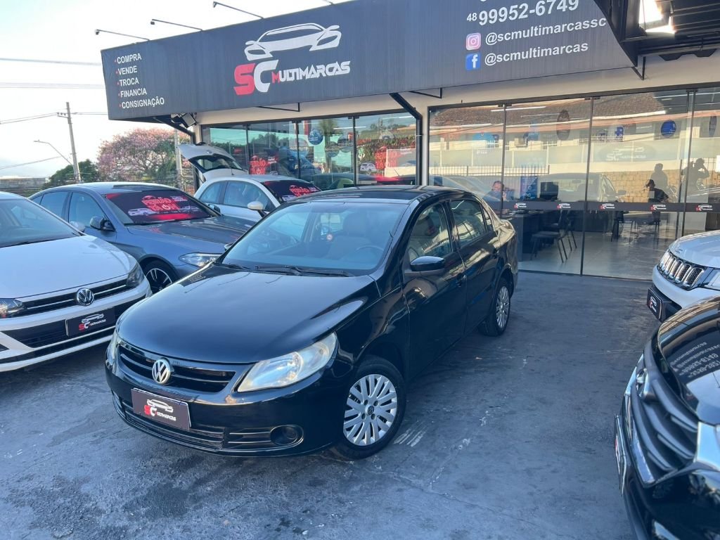 Volkswagen Voyage 1.0/1.0 City Mi Total Flex 8V 4p na cor Preto em Florianópolis / SC - 1004359