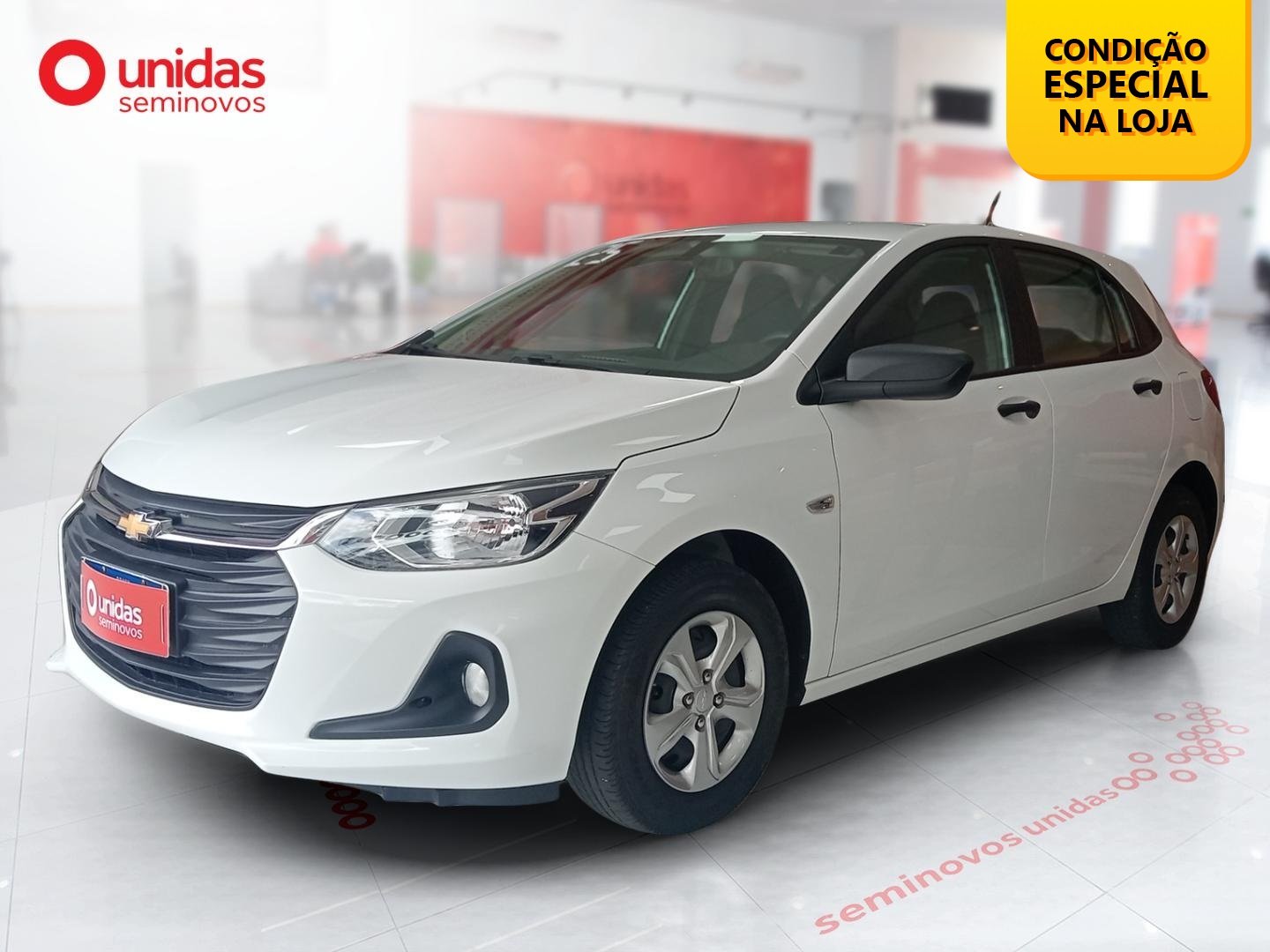 Chevrolet Onix HATCH 1.0 12V Flex 5p Mec. na cor Branco em Joinville / SC - 1005937