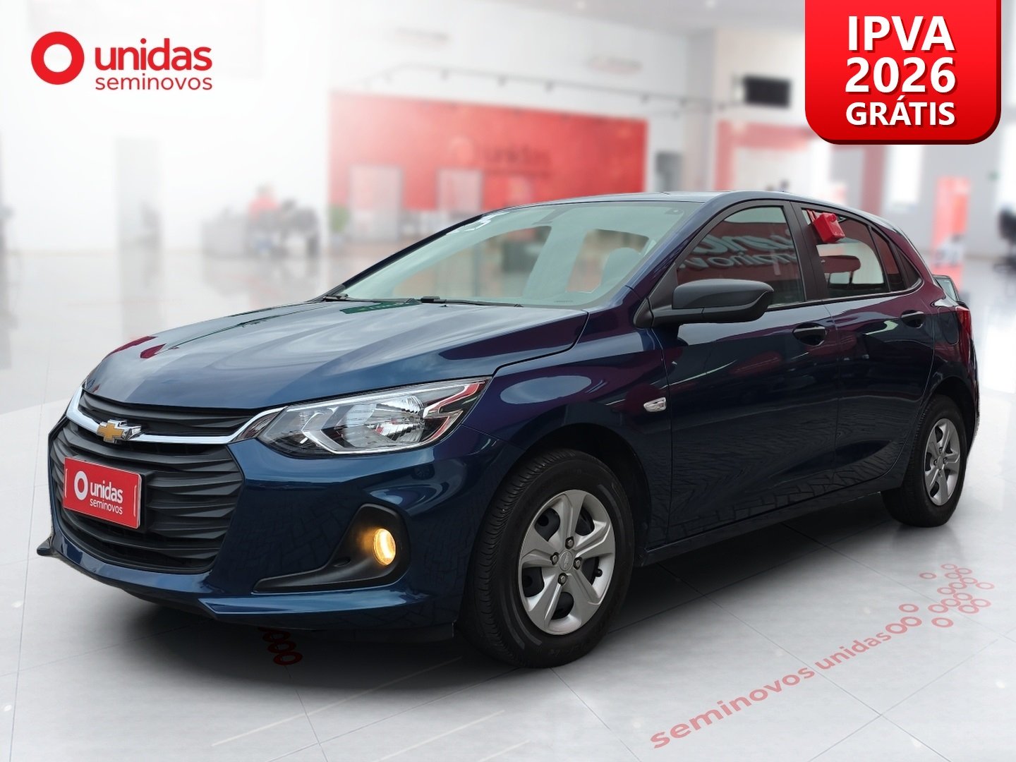 Chevrolet Onix HATCH 1.0 12V Flex 5p Mec. na cor Azul em Joinville / SC - 1005947