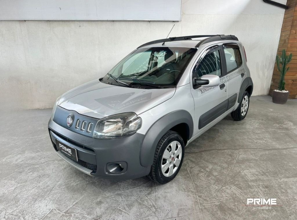 Fiat Uno WAY XINGU 1.4 EVO F.Flex 8V 5p na cor Prata em São José / SC - 1005962