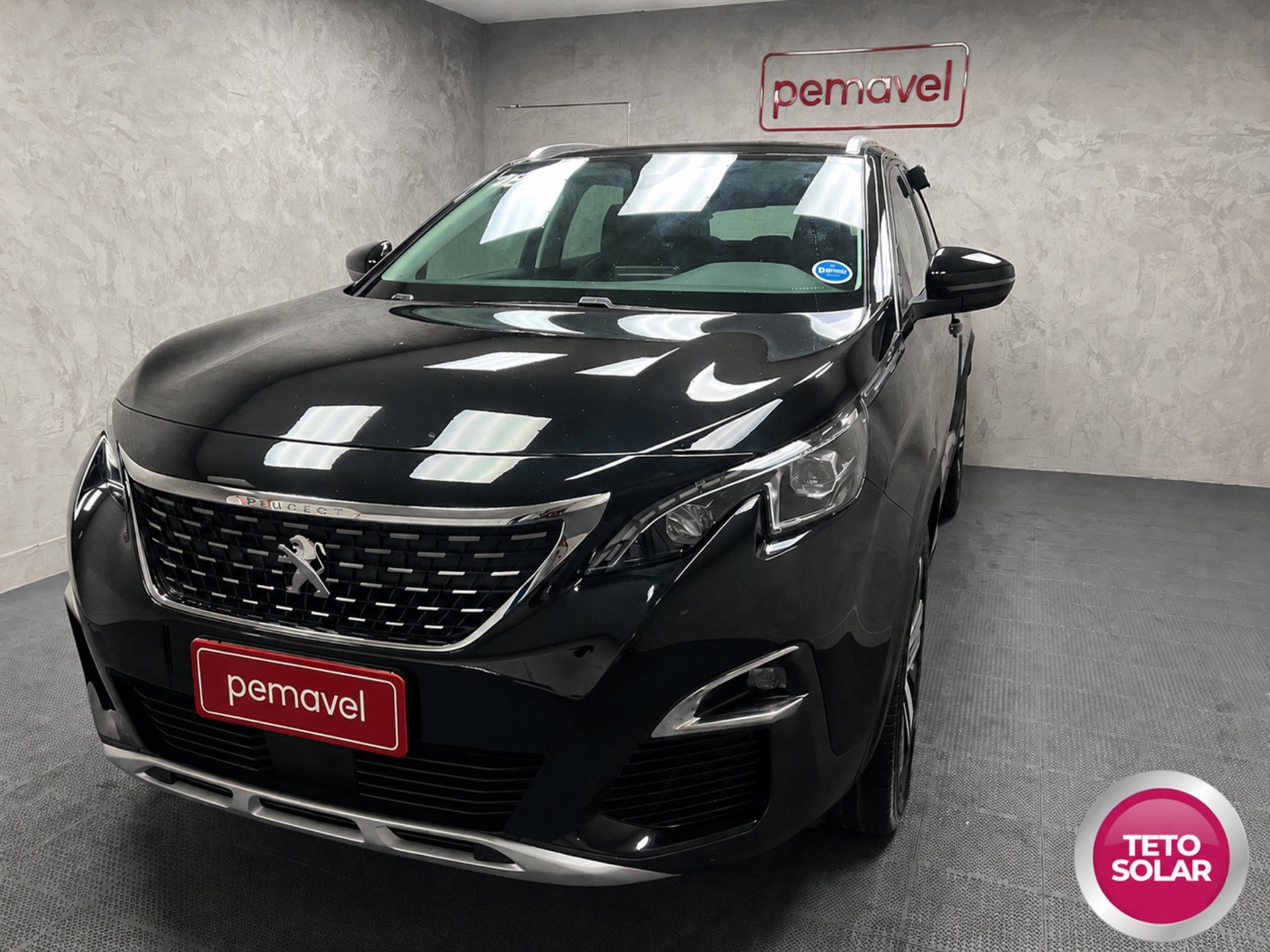 Peugeot 3008 Griffe 1.6 Turbo 16V 5p Aut. na cor Preto em São José / SC - 1006115
