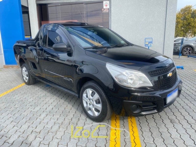 Chevrolet Montana LS 1.4 ECONOFLEX 8V 2p na cor Preto em Guarapuava / PR - 1008372