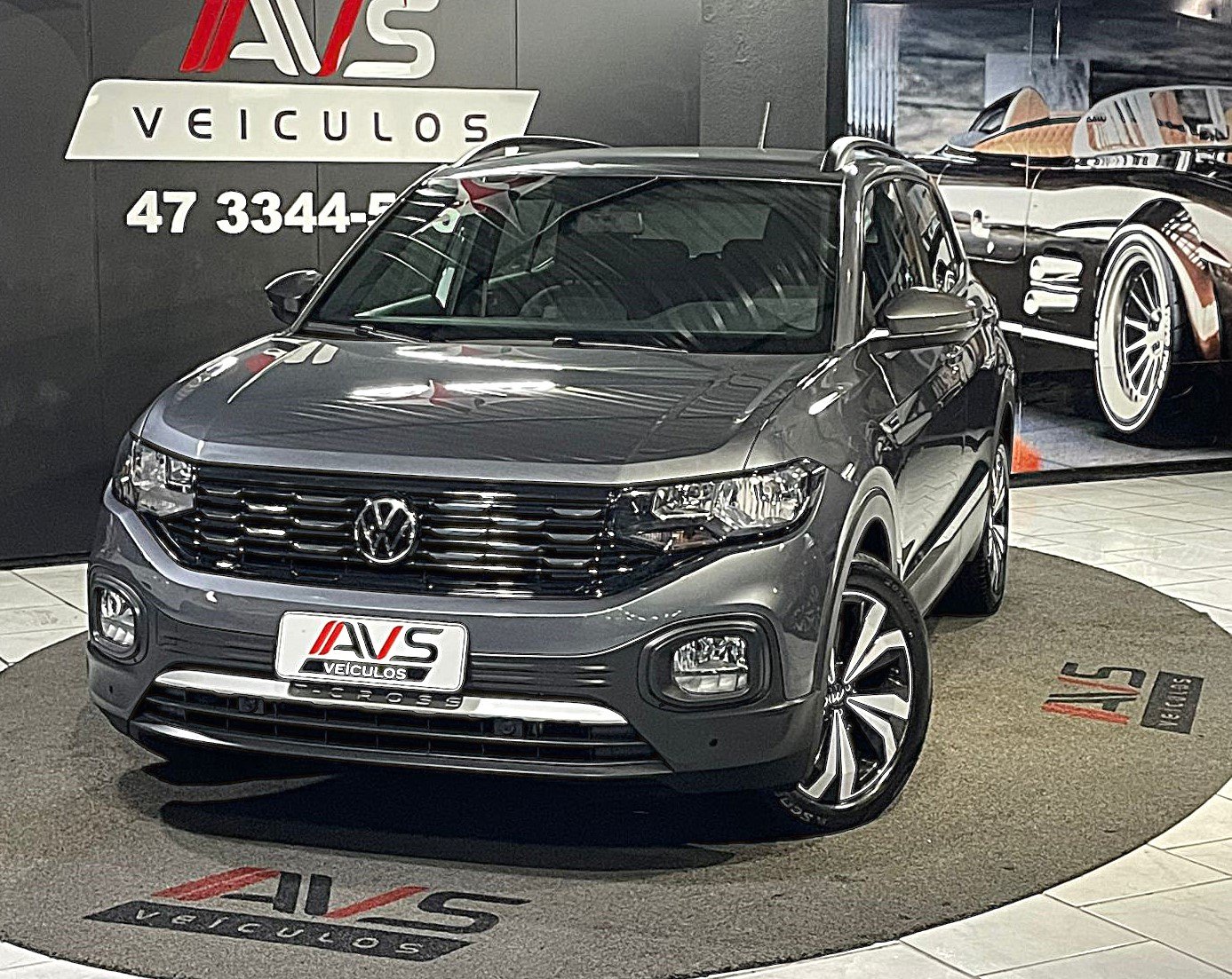 Volkswagen T-Cross 200 TSI 1.0 Flex 12V 5p Aut. na cor Cinza em Itajaí / SC - 1008512