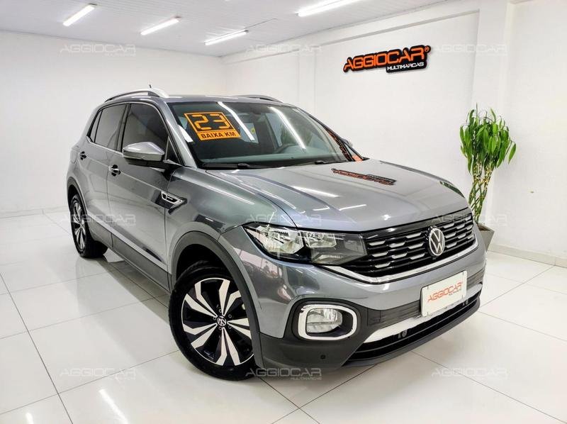 Volkswagen T-Cross Hig. 250 TSI 1.4 Flex 16V 5p Aut na cor Cinza em Campo Largo / PR - 1010863