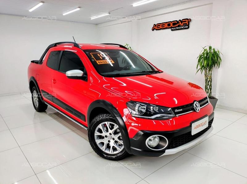 Volkswagen Saveiro CROSS 1.6 T.Flex 16V CD na cor Vermelho em Campo Largo / PR - 1010875