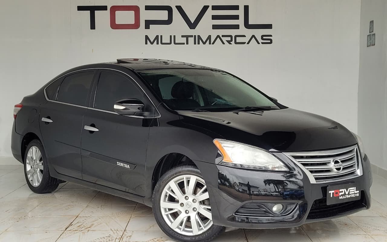 Nissan Sentra SL 2.0/ 2.0 Flex Fuel 16V Aut. na cor Preto em São José / SC - 1012702