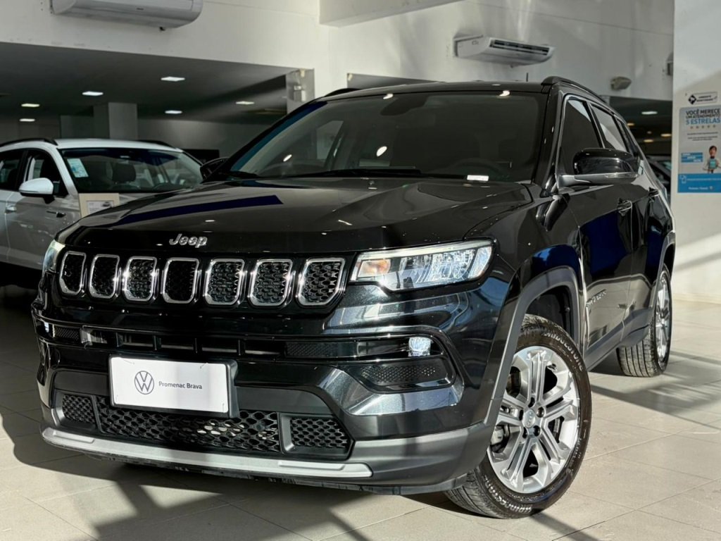 Jeep Compass LONG. T270 1.3 TB 4x2 Flex Aut. na cor Preto em Itajaí / SC - 1014246