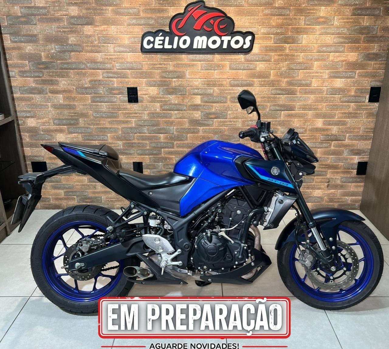 YAMAHA MT-03 321/ABS  na cor Azul em Palhoça / SC - 1015571
