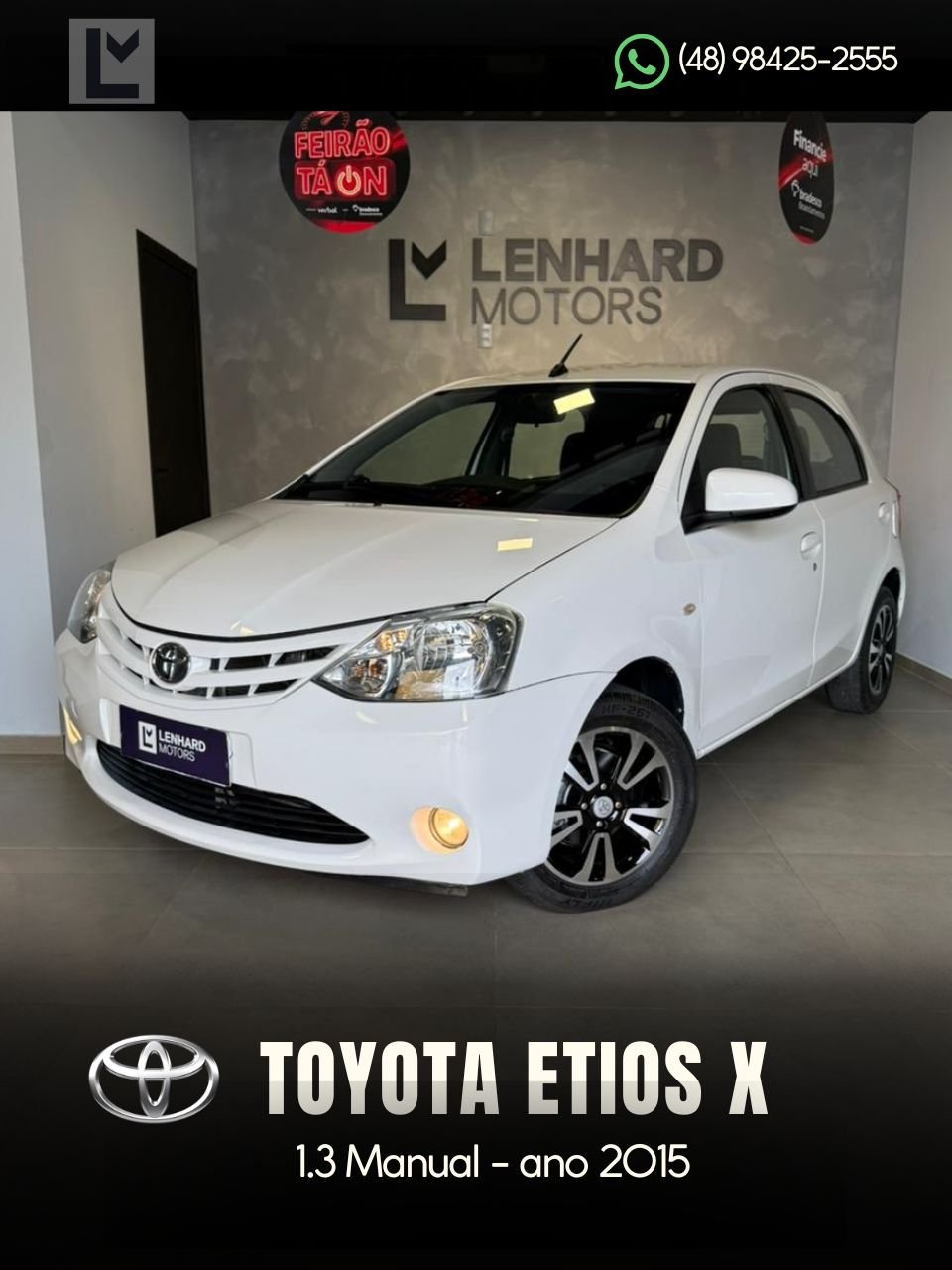 Toyota Etios XS 1.5 Flex 16V 5p Aut. na cor Branco em Florianópolis / SC - 1020037
