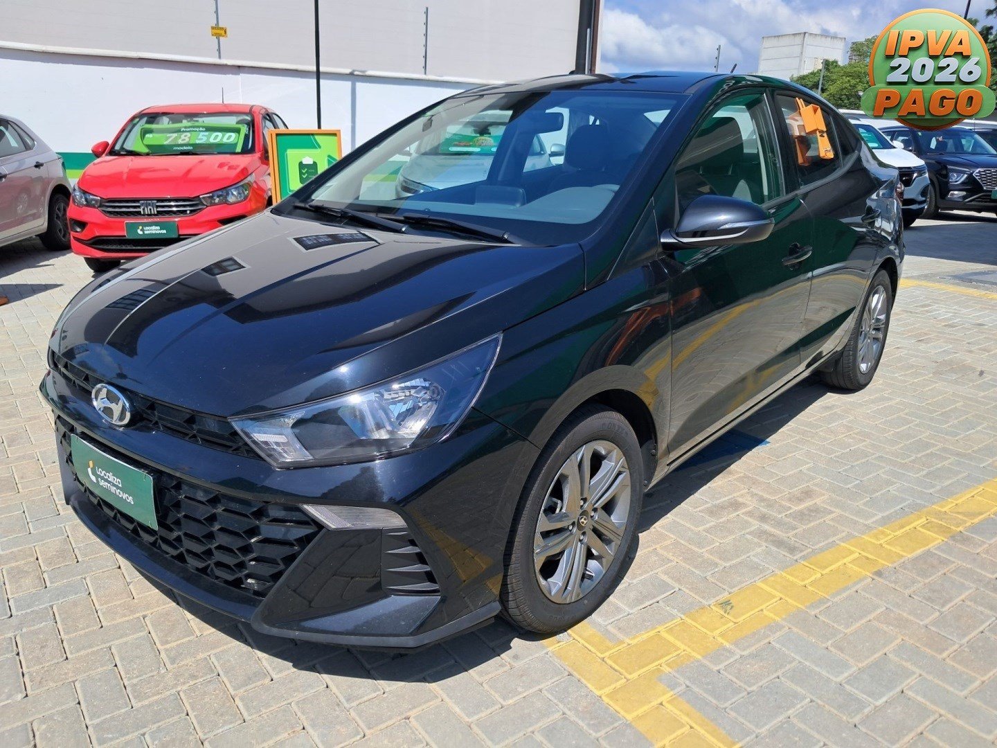 Hyundai HB20S Comfort Plus 1.0 TB Flex 12V Aut na cor Preto em Palhoça / SC - 1024581