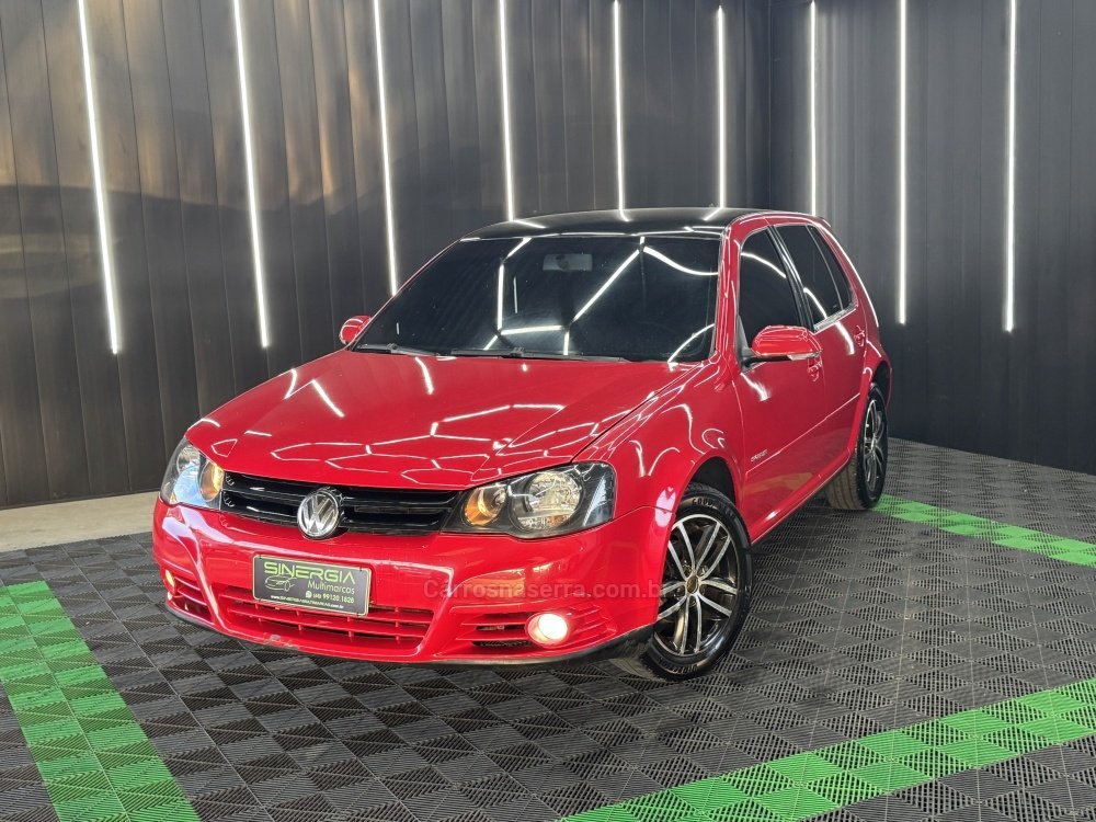Volkswagen Golf Sportline 1.6 Mi Total Flex 8V 4p na cor Vermelho em Palhoça / SC - 1026010