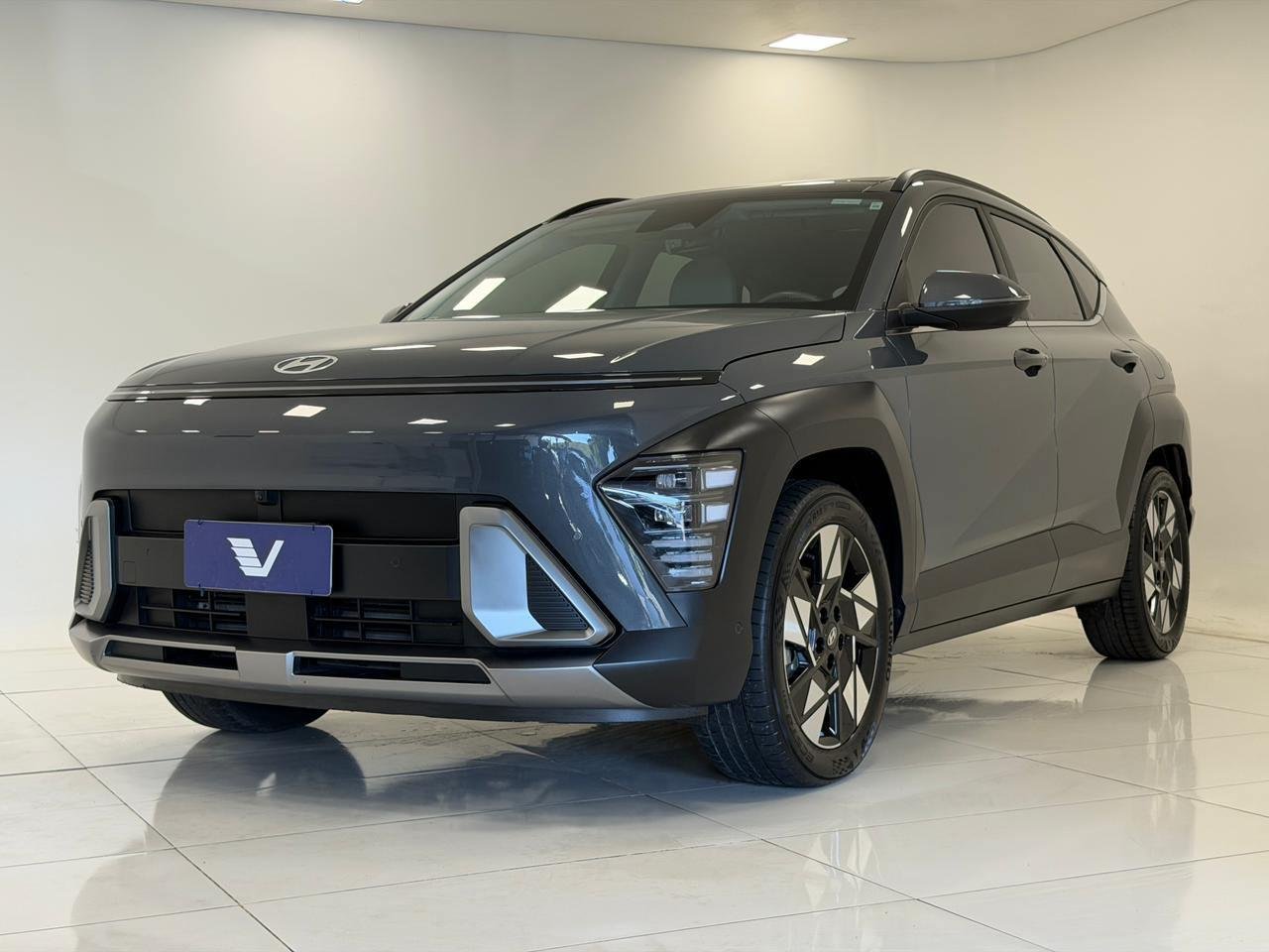 Hyundai Kona 1.6 16V Aut. (Hibrido) na cor Cinza em Joinville / SC - 1026457