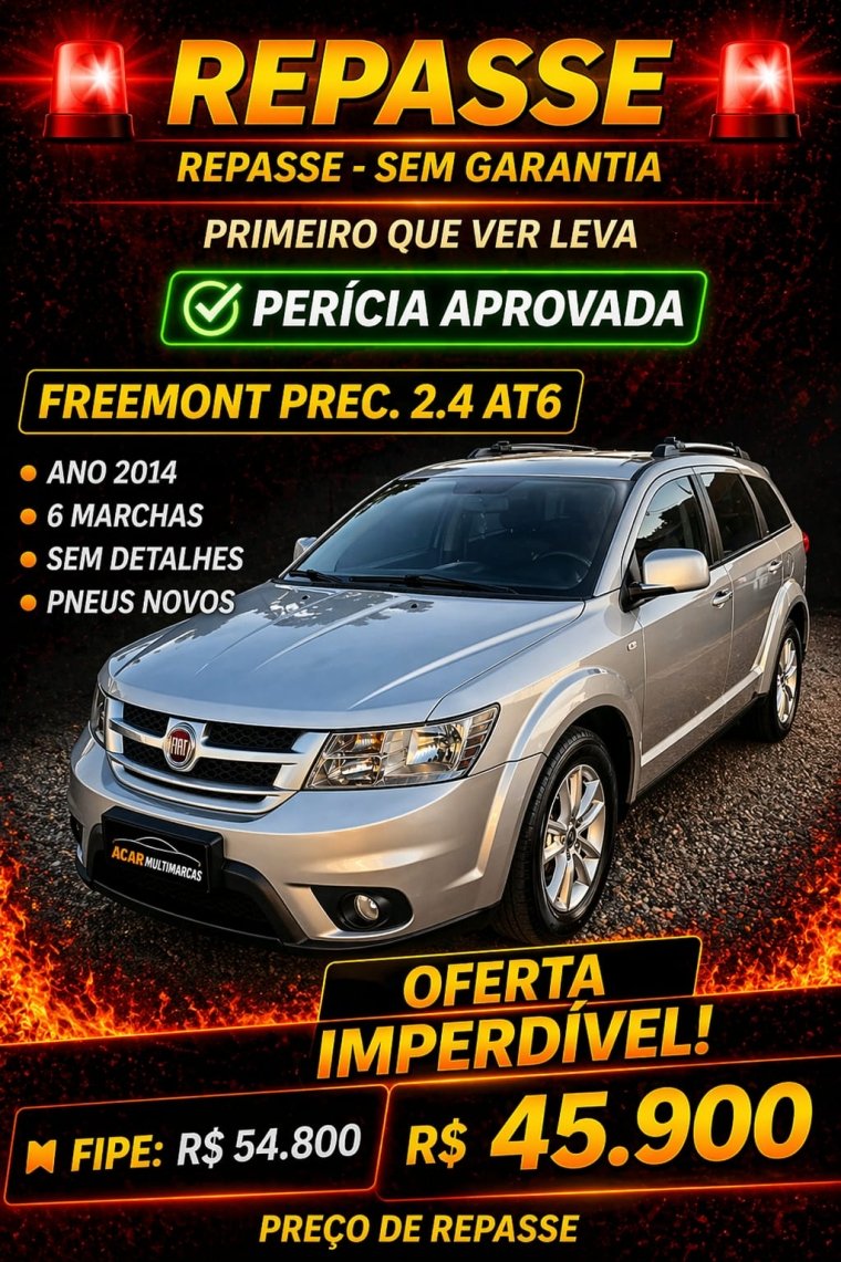Fiat Freemont EMOT./PRECISION 2.4 16V 5p Aut. na cor Prata em Curitiba / PR - 1027203