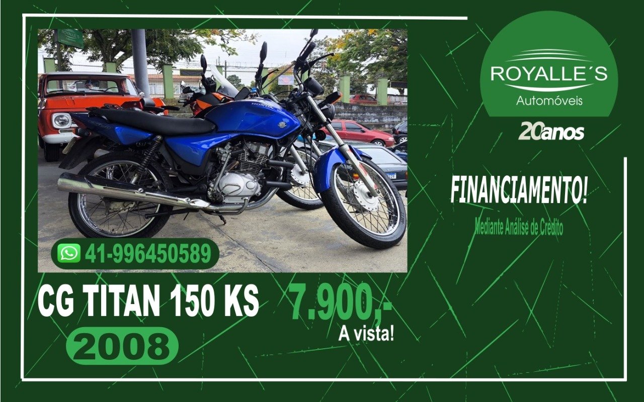 Honda CG 150 TITAN-KS/ TITAN-JOB  na cor Azul em Curitiba / PR - 1029218