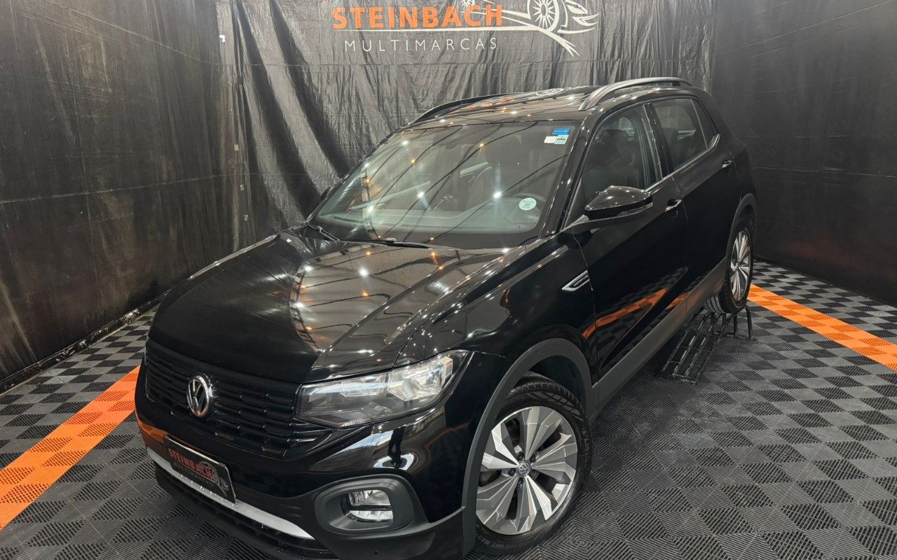 Volkswagen T-Cross Comfor. 200 TSI 1.0 Flex 5p Aut. na cor Preto em Santo Amaro da Imperatriz / SC - 1029778