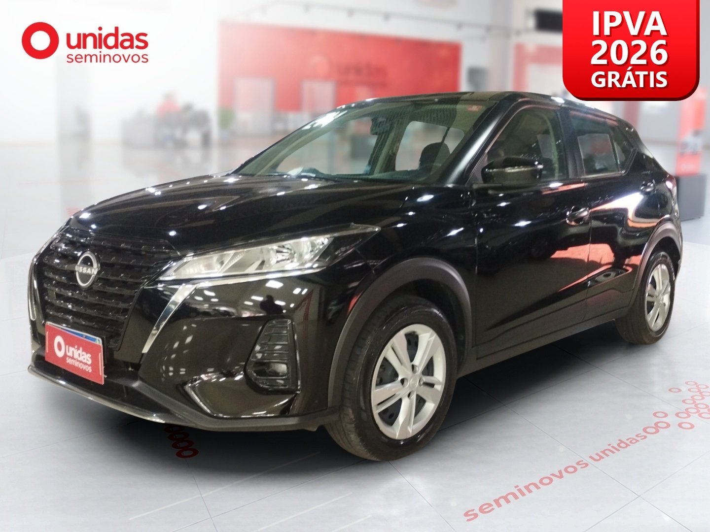 Nissan KICKS Active 1.6 16V Flex Aut. na cor Preto no Canoas / RS - 1037001