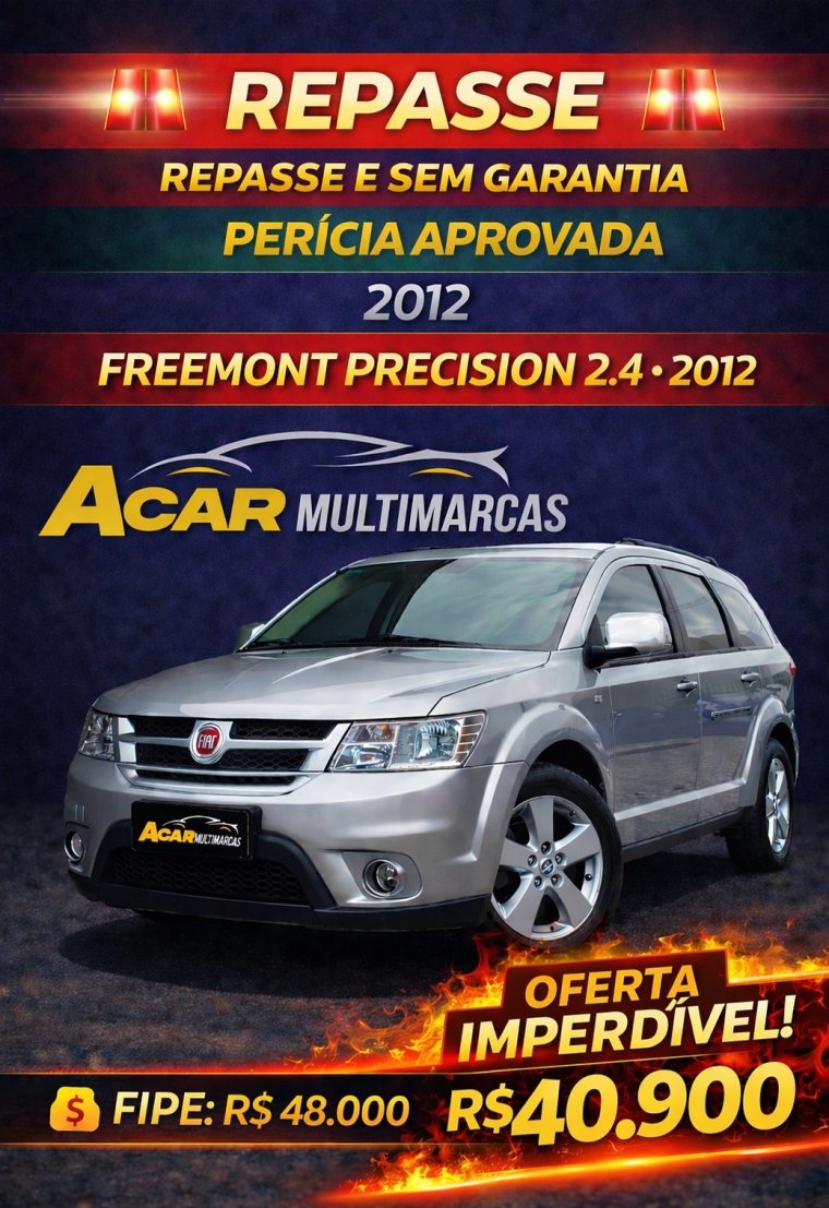 Fiat Freemont EMOT./PRECISION 2.4 16V 5p Aut. na cor Prata em Curitiba / PR - 10434