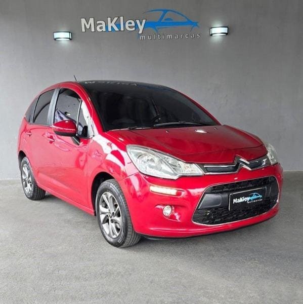 Citroën C3 Tendance 1.6 VTi Flex Start 16V Aut. na cor Vermelho em Curitiba / PR - 10612