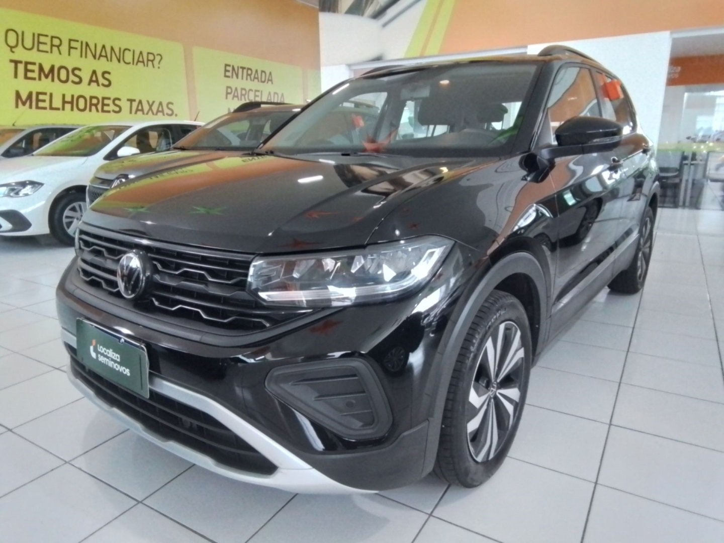 Volkswagen T-Cross 200 TSI 1.0 Flex 12V 5p Aut. na cor Preto no Santa Maria / RS - 1065868