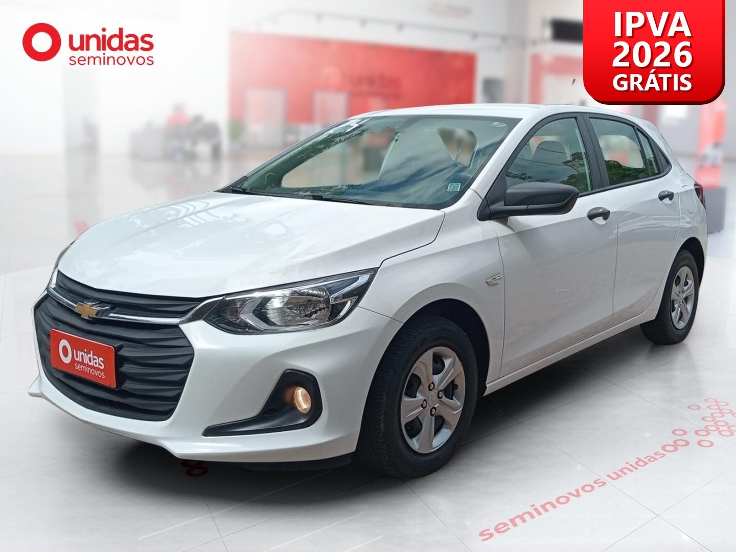 Chevrolet Onix HATCH 1.0 12V Flex 5p Mec. na cor Branco em Joinville / SC - 1079974