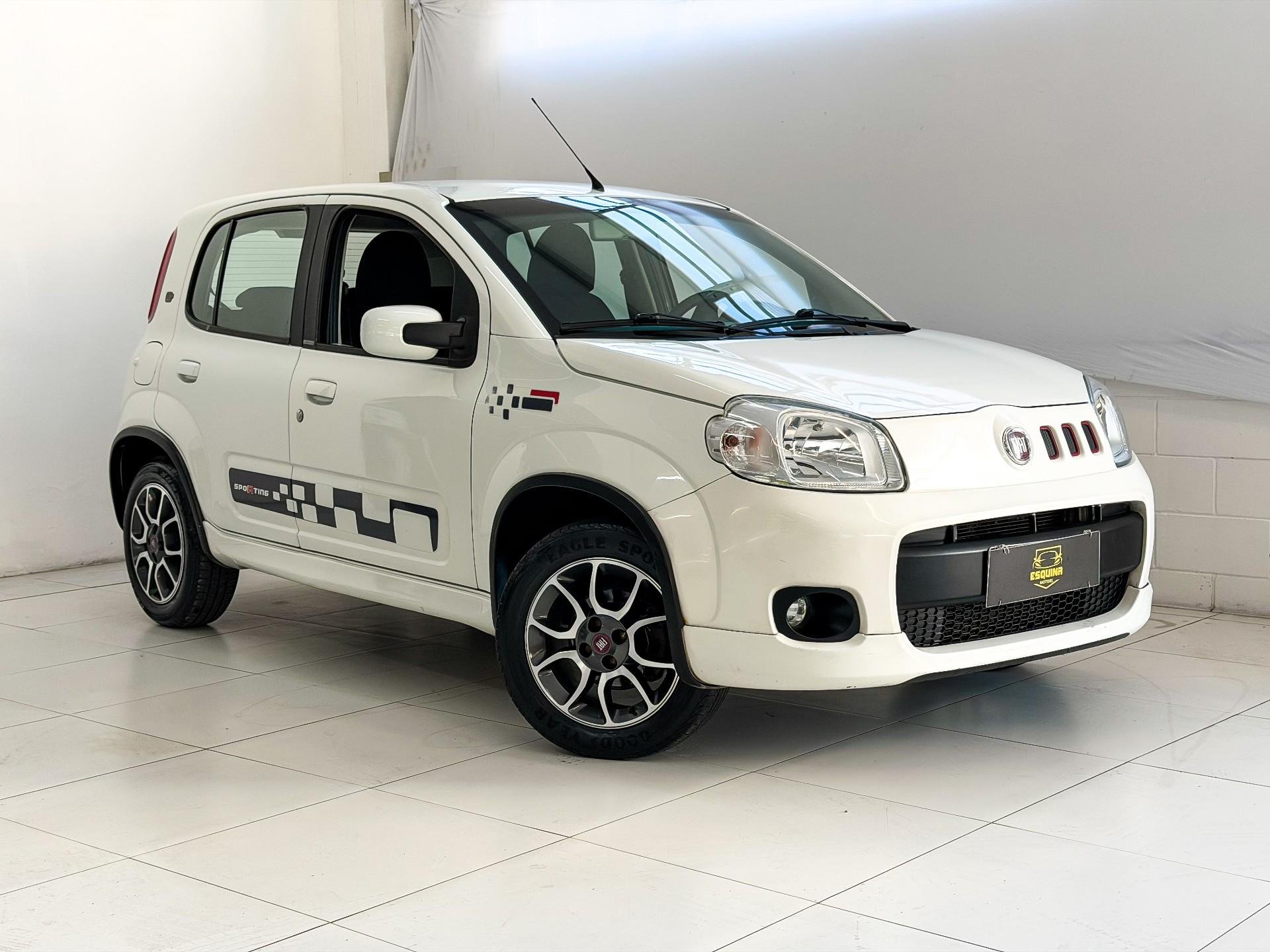 Fiat Uno SPORTING 1.4 EVO Fire Flex 8V 4p na cor Branco em São José / SC - 1082411