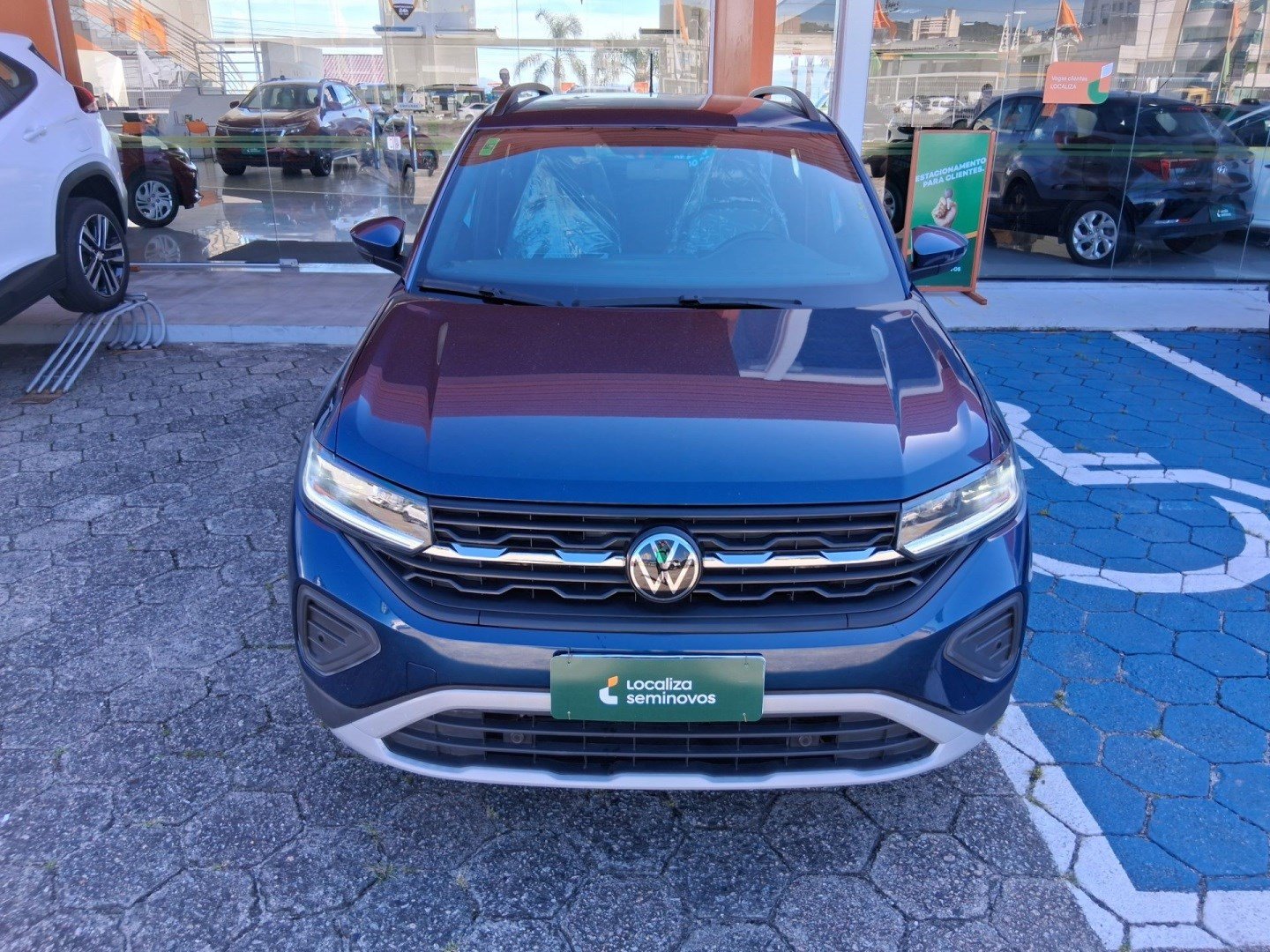 Volkswagen T-Cross Comfor. 200 TSI 1.0 Flex 5p Aut. na cor Azul em Criciúma / SC - 1097801