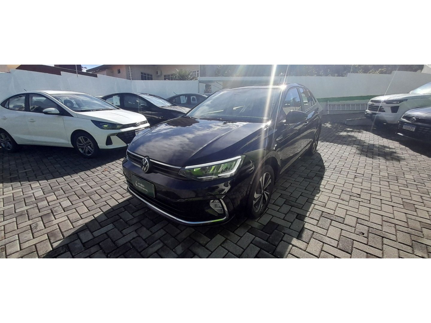 Volkswagen Virtus Comfort. 200 TSI 1.0 Flex 12V Aut na cor Preto em Itajaí / SC - 1098559