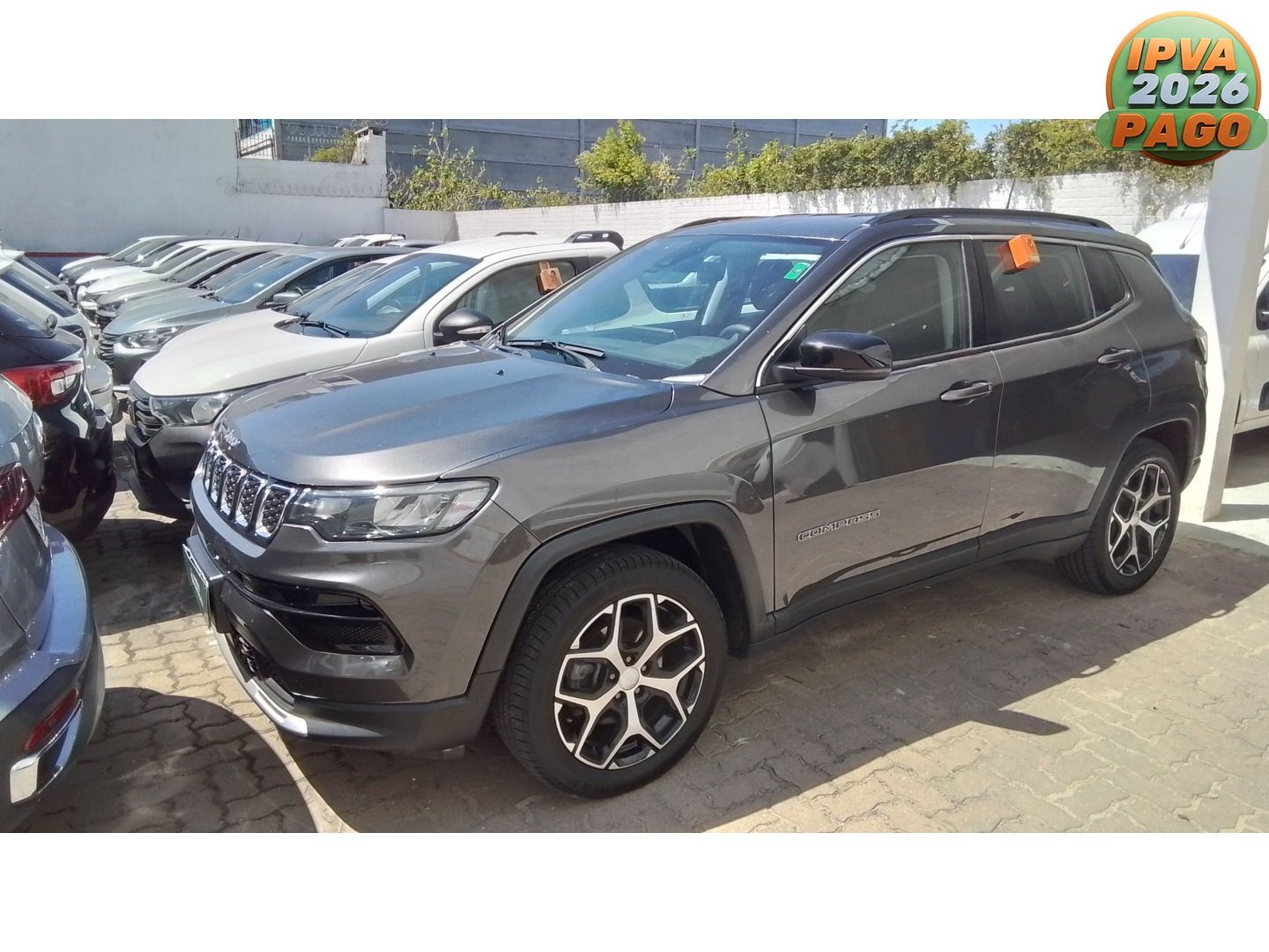 Jeep Compass LONG. T270 1.3 TB 4x2 Flex Aut. na cor Cinza no Pelotas / RS - 1100664