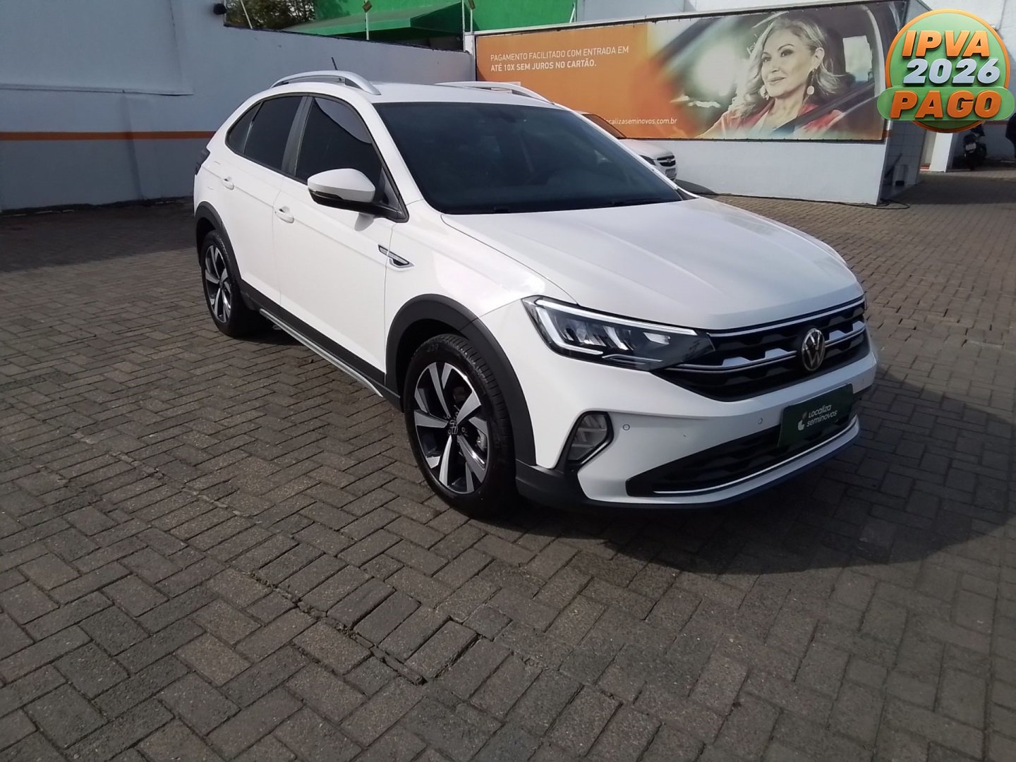 Volkswagen Nivus Highline 1.0 200 TSI Flex Aut. na cor Branco no Canoas / RS - 1103561