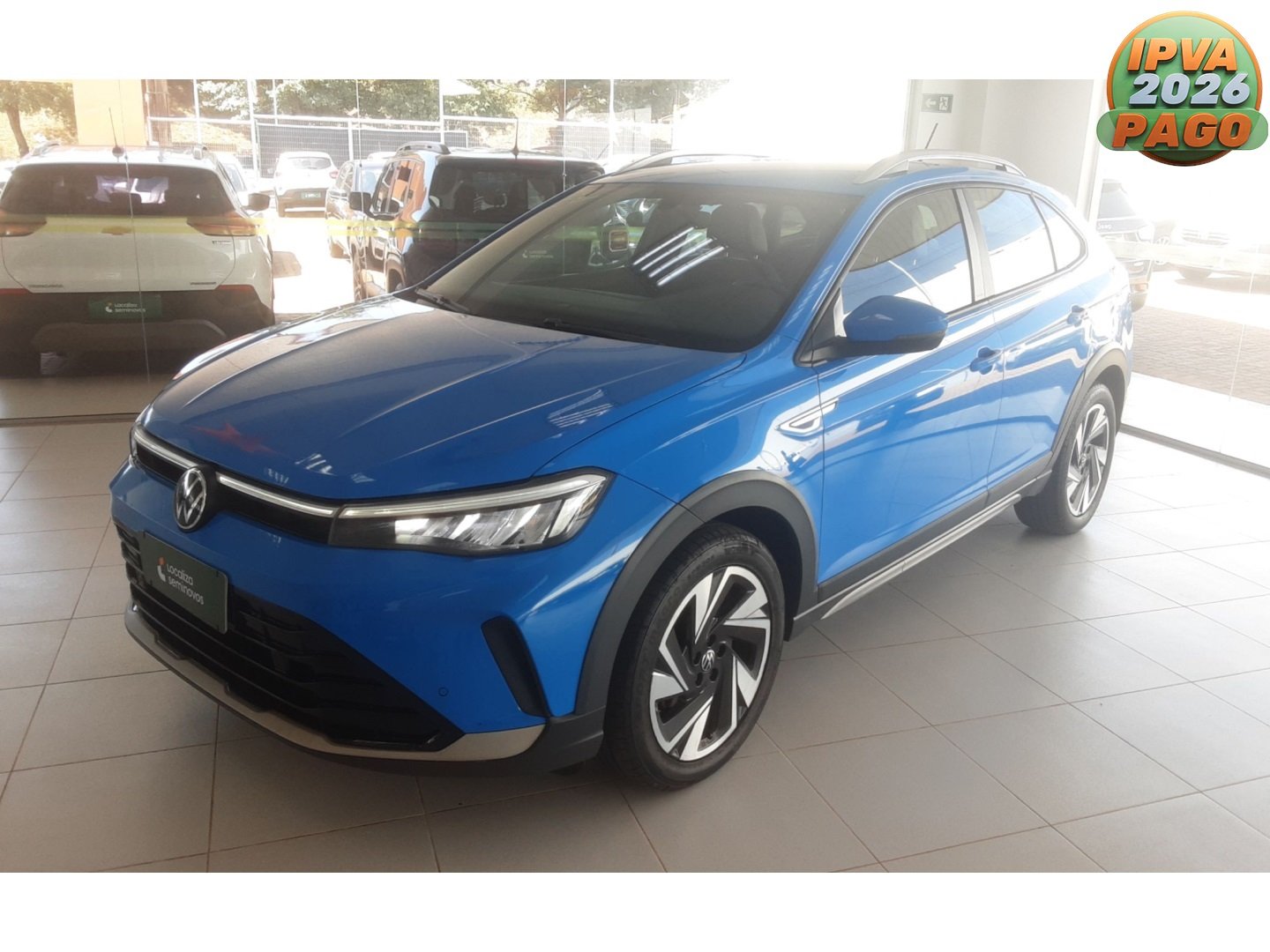 Volkswagen Nivus Highline 1.0 200 TSI Flex Aut. na cor Azul em Maringá / PR - 1107119