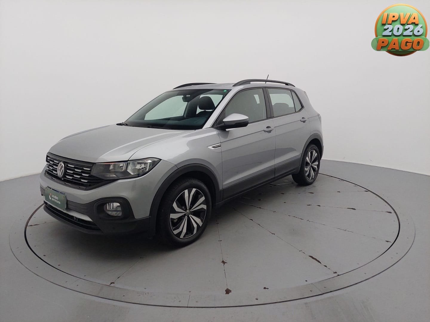 VW - VolksWagen T-Cross Comfor. 200 TSI 1.0 Flex 5p Aut. na cor Cinza em Lages / SC - 12554