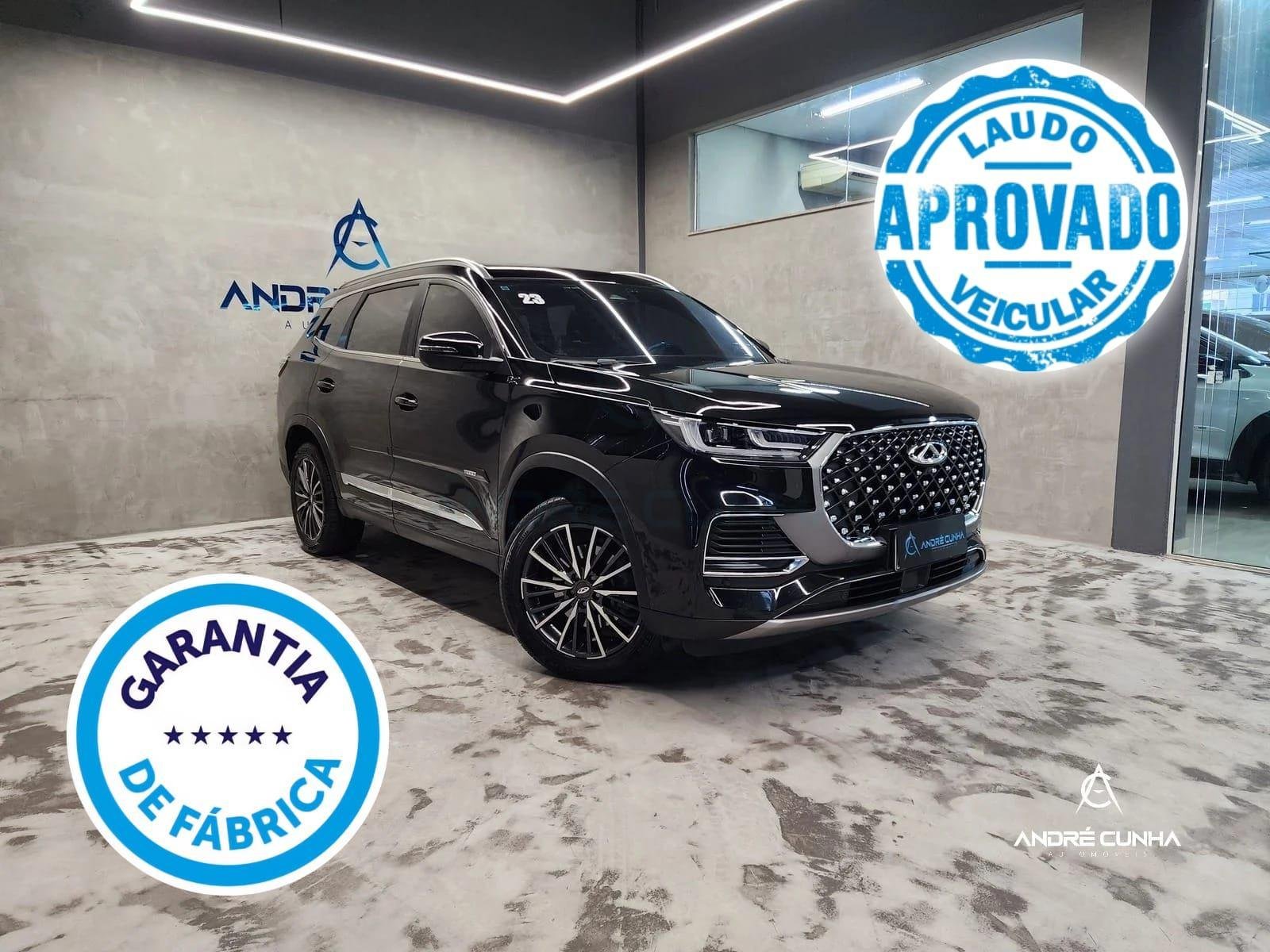 Caoa Chery Tiggo 8 PRO 1.5 Turbo (Híbrido) na cor Preto em Palhoça / SC - 12612