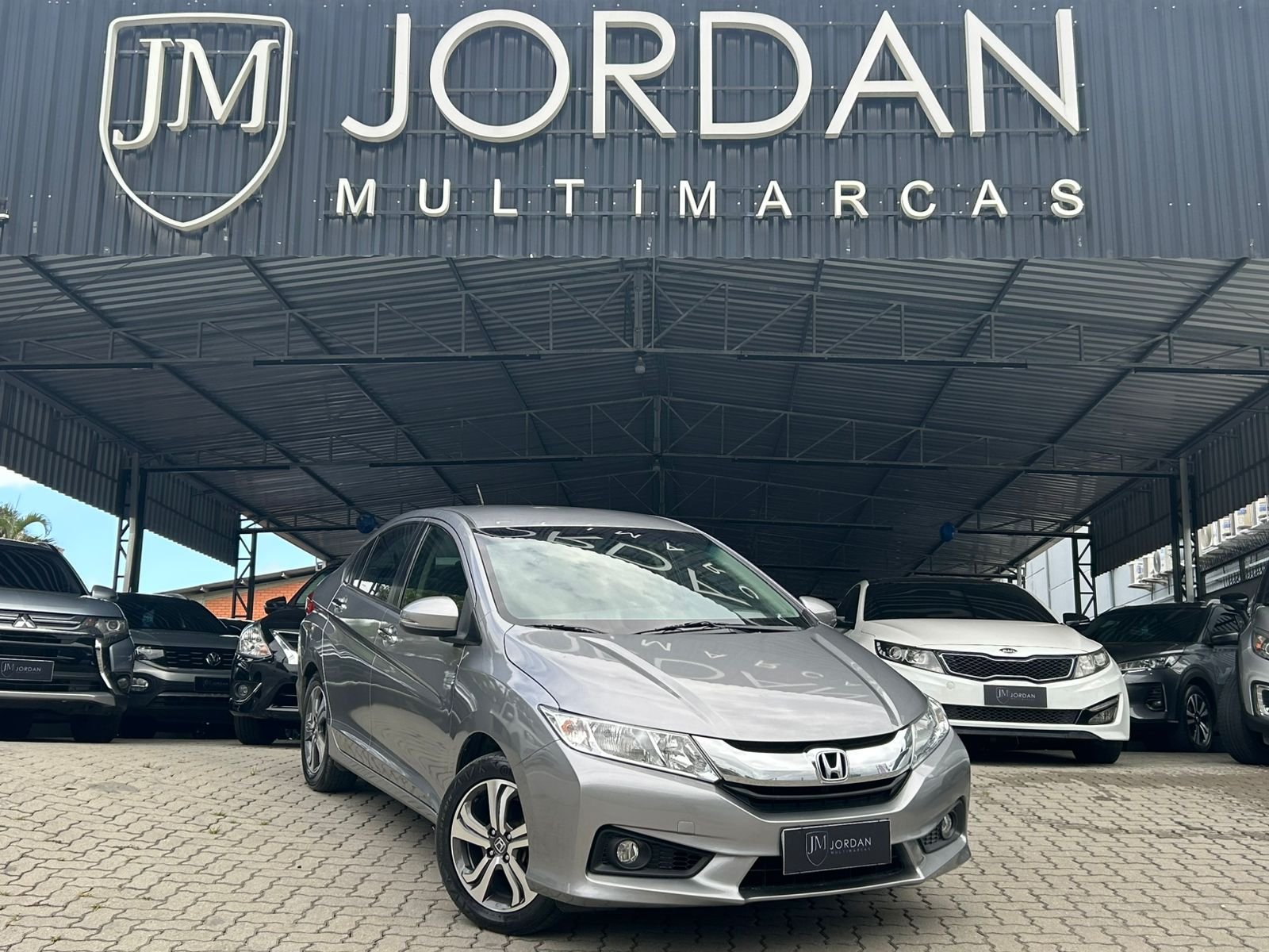 Honda City Sedan EX 1.5 Flex 16V 4p Aut. na cor Cinza em Joinville / SC - 12720