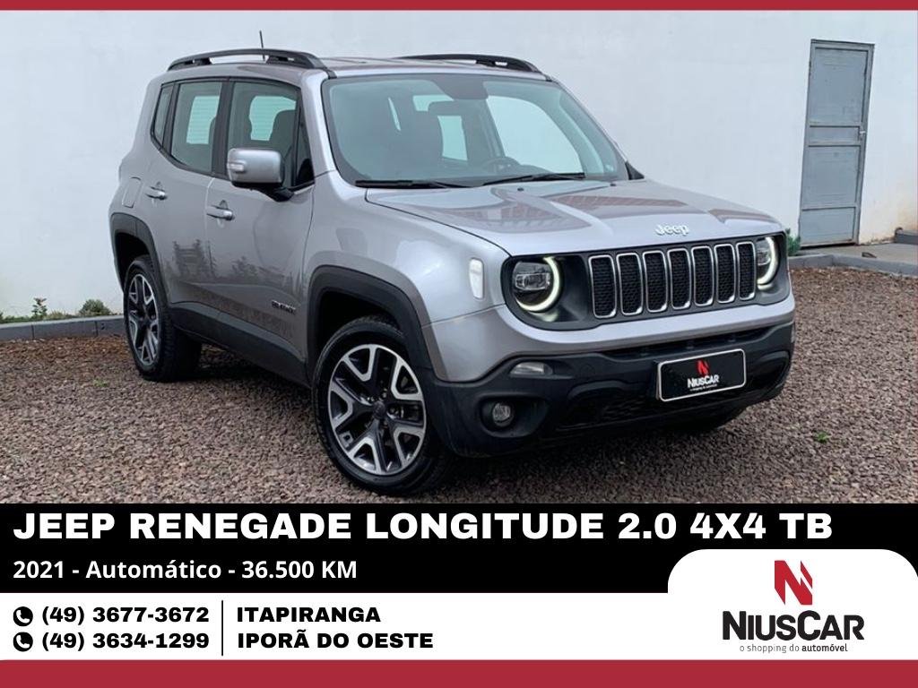Jeep Renegade Longitude 2.0 4x4 TB Diesel Aut na cor Prata em Itapiranga / SC - 13406