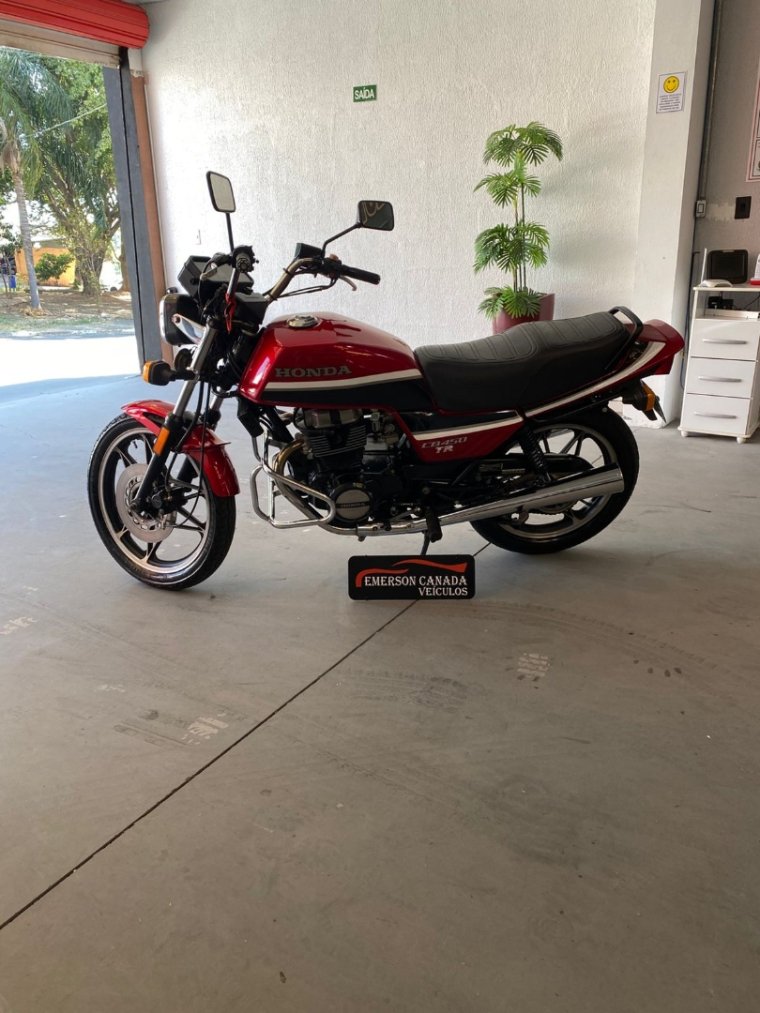 Honda CB 450 DX  na cor Vermelho em Campinas / SP - 15253