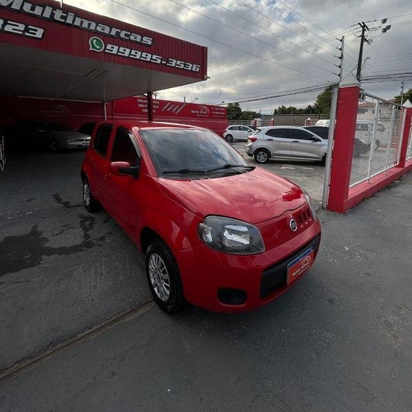 Fiat Uno VIVACE/RUA 1.0 EVO Fire Flex 8V 5p na cor Vermelho em Curitiba / PR - 15732
