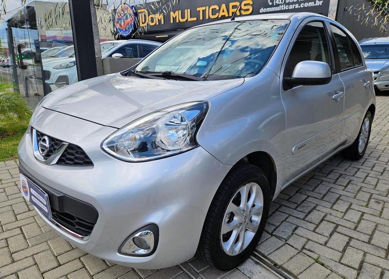 Nissan MARCH SV 1.0 12V Flex 5p na cor Cinza em Curitiba / PR - 17475
