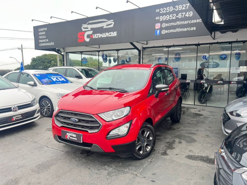 Ford EcoSport FREESTYLE 1.5 12V Flex 5p Aut. na cor Vermelho em Florianópolis / SC - 18059