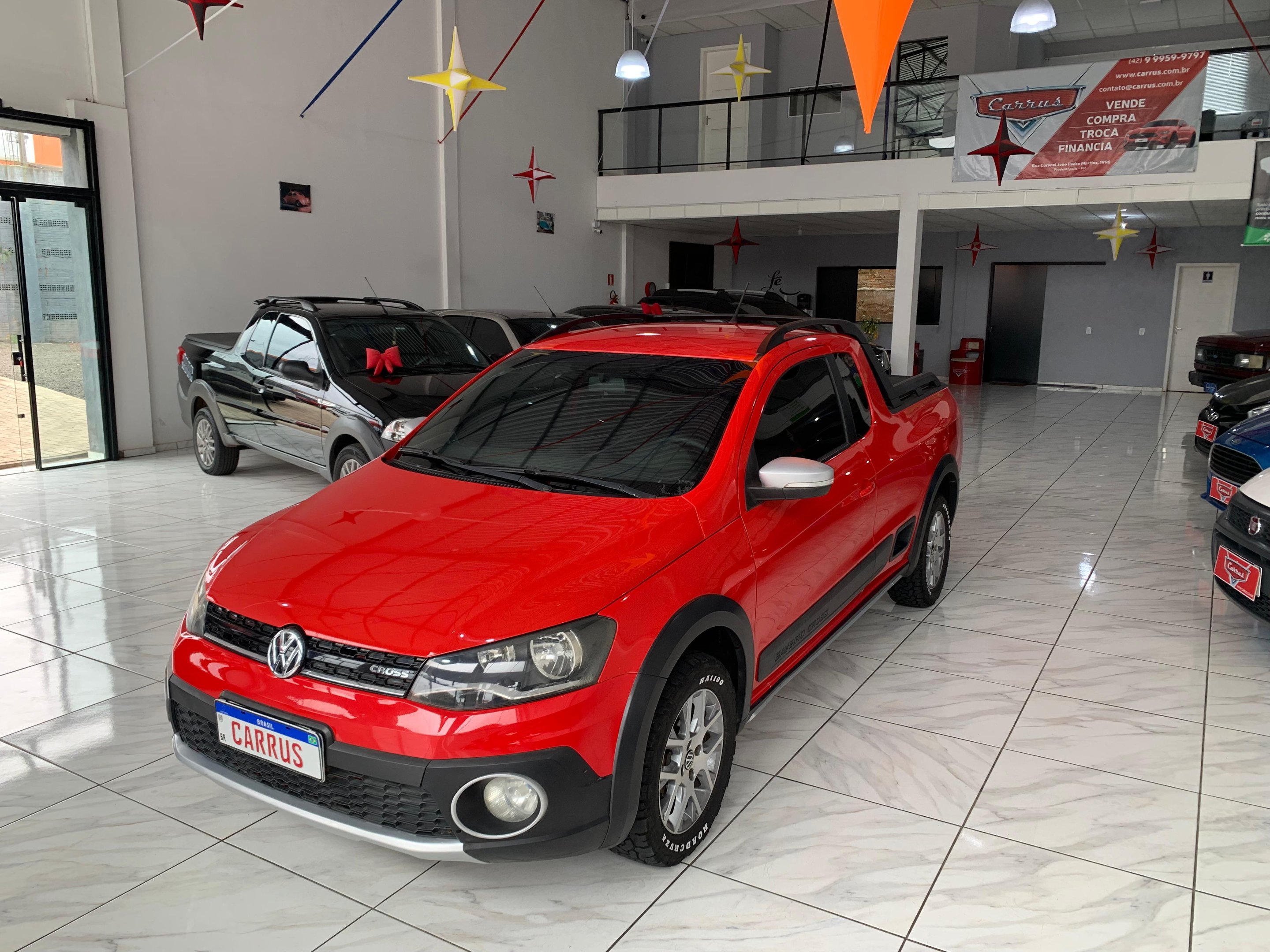 Volkswagen Saveiro CROSS 1.6 T. Flex 16V CE na cor Vermelho em Prudentópolis / PR - 20109