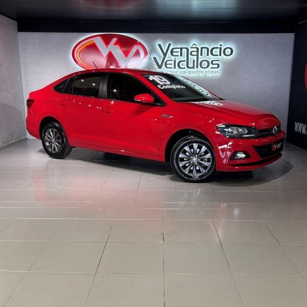 Volkswagen Virtus Comfort. 200 TSI 1.0 Flex 12V Aut na cor Vermelho no Canoas / RS - 20153
