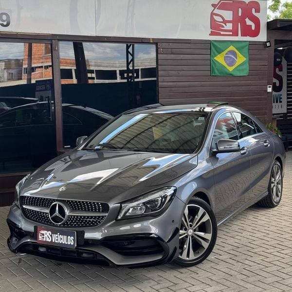 Mercedes-Benz CLA-200 Vision 1.6 TB 16V Flex Aut. na cor Cinza em Tijucas / SC - 20228