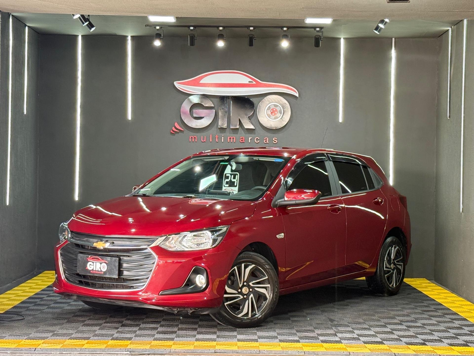 Chevrolet Onix HATCH LT 1.0 12V TB Flex 5p Mec. na cor Vermelho no Alvorada / RS - 21173