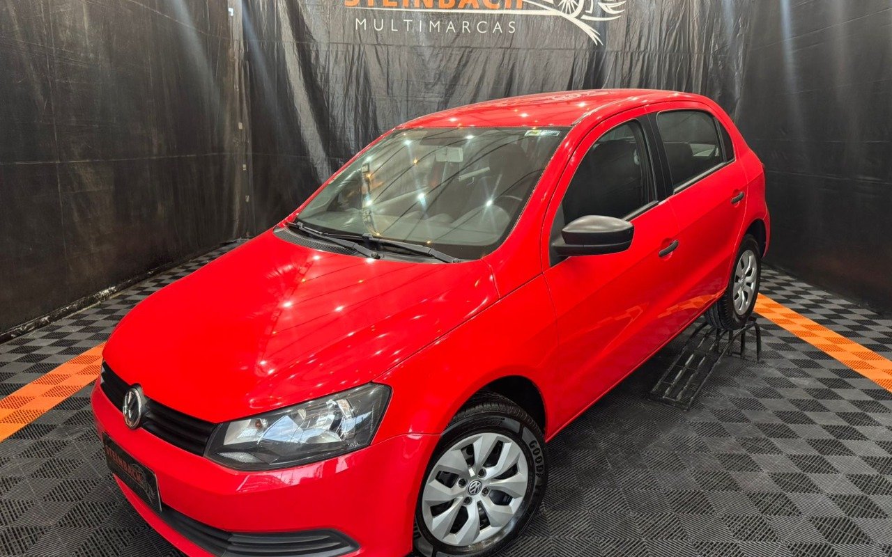 Volkswagen Gol Trendline 1.0 T.Flex 8V 3p na cor Vermelho em Santo Amaro da Imperatriz / SC - 22536