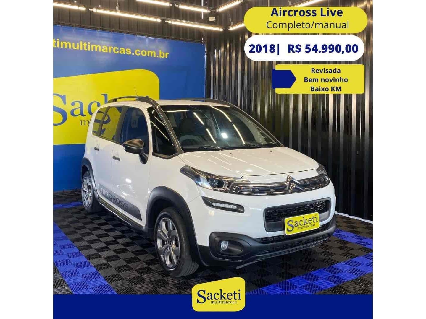 Citroën C3 Aircross Live 1.5 Flex 8V 5p Mec. na cor Branco em Içara / SC - 22599