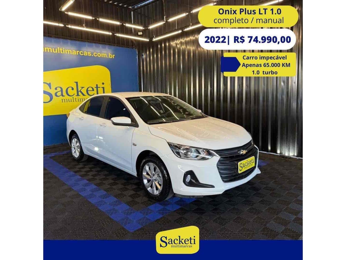 Chevrolet Onix HATCH LT 1.0 12V TB Flex 5p Mec. na cor Branco em Içara / SC - 22614