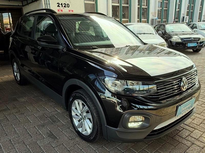Volkswagen T-Cross 200 TSI 1.0 Flex 12V 5p Aut. na cor Preto em Cascavel / PR - 22862